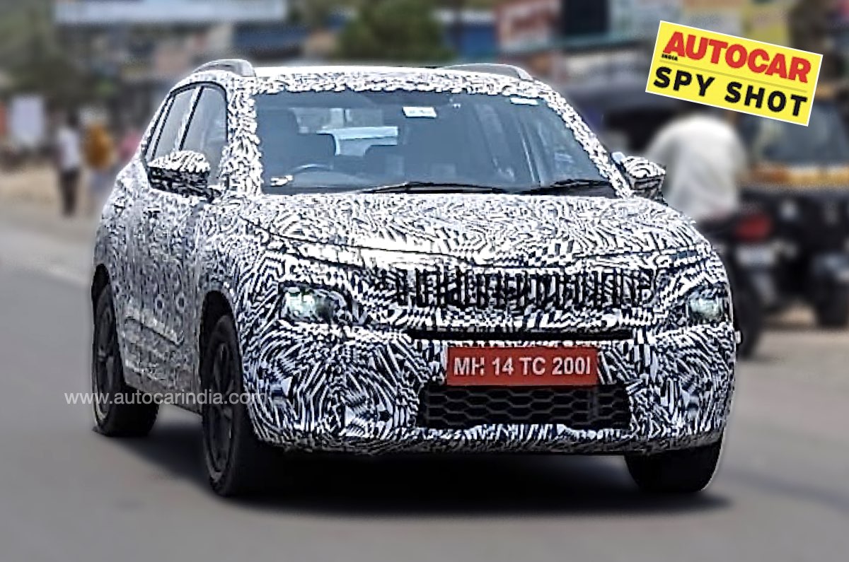 Skoda compact SUV spied 